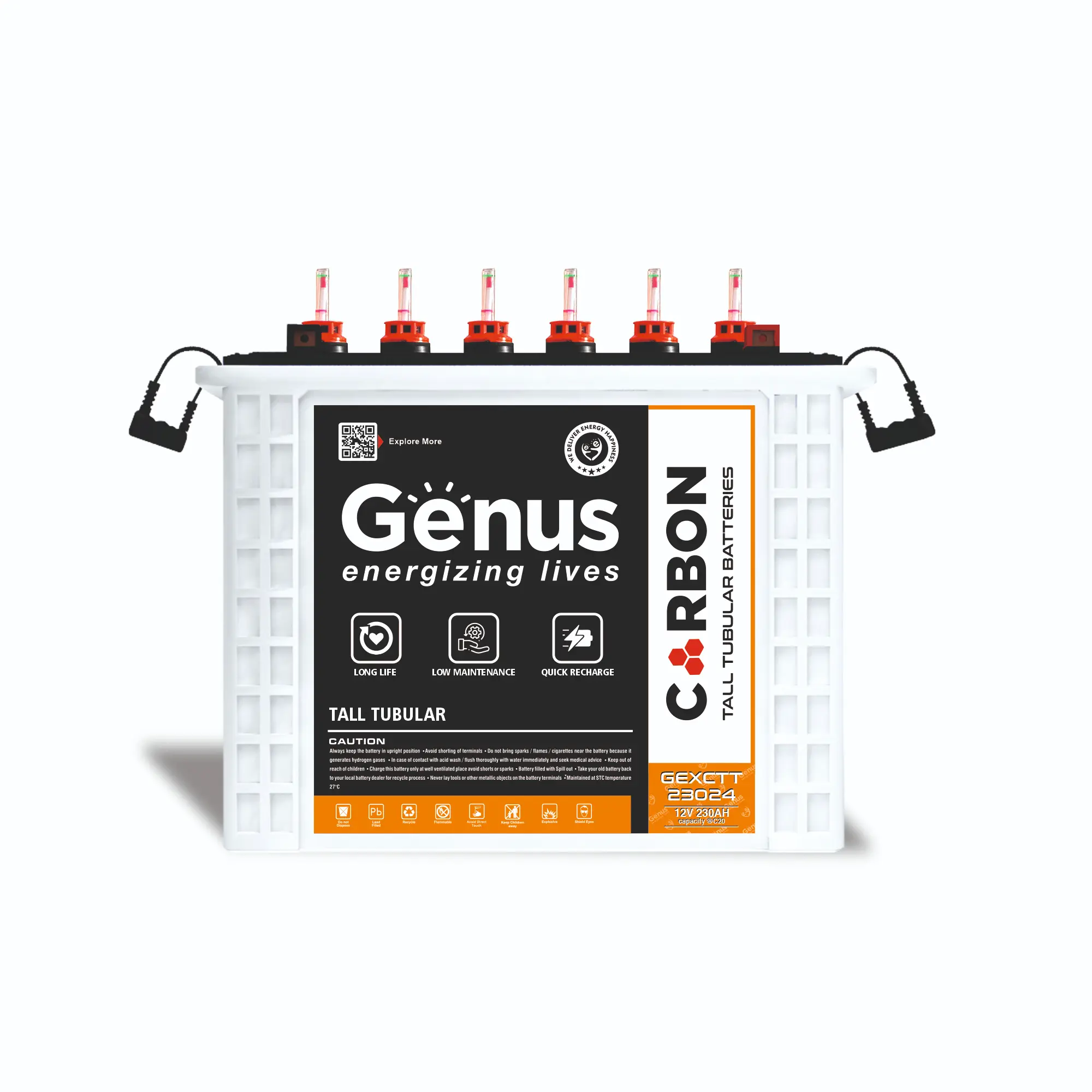 GENUS 230AH/12V CARBON WETCELL BATTERY